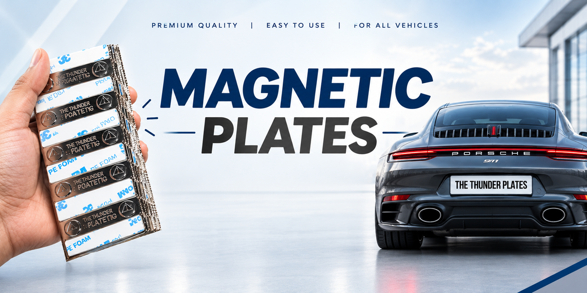 Magnetic number plates