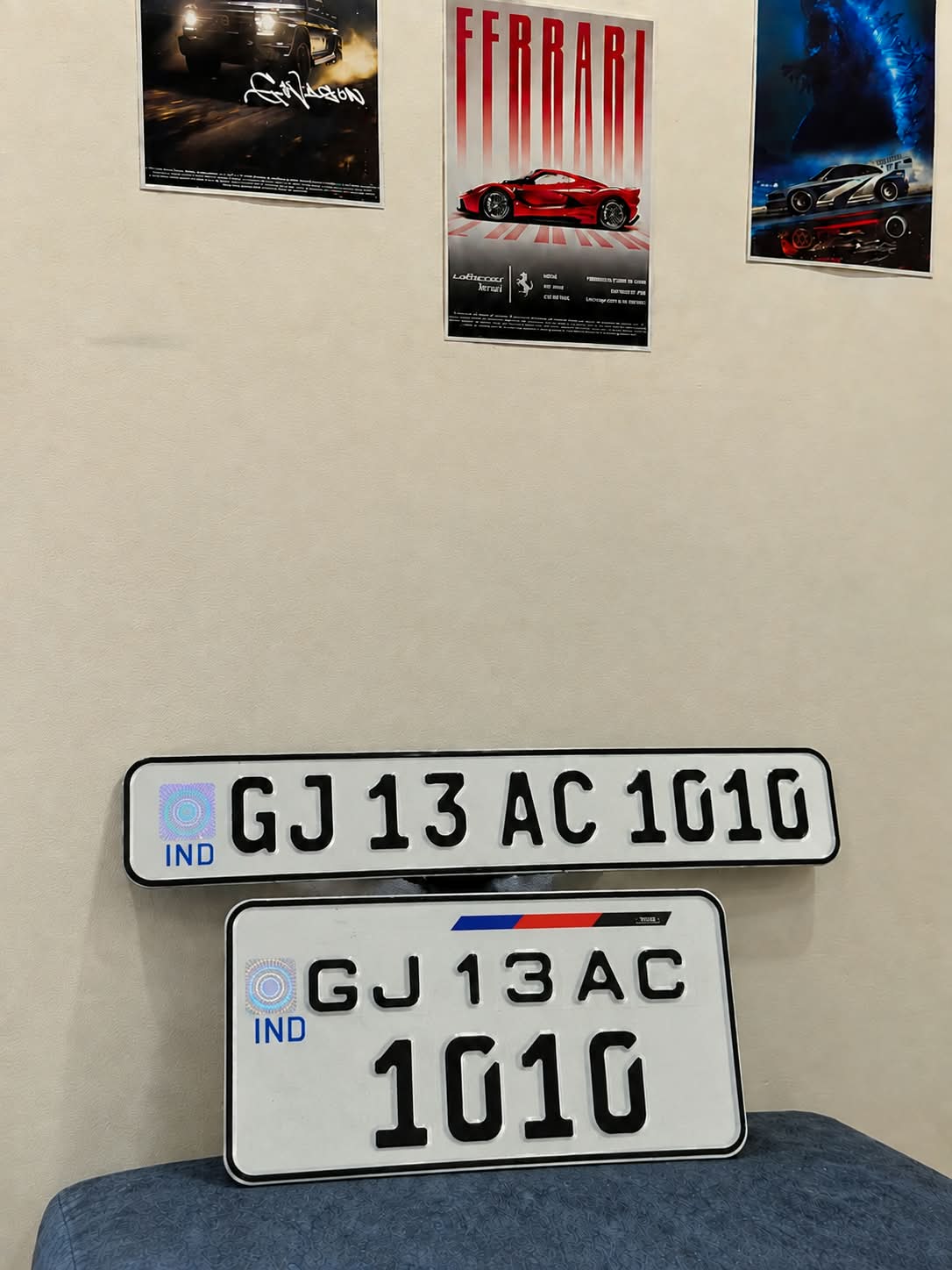 V1 GERMAN BIKE NUMBER PLATE